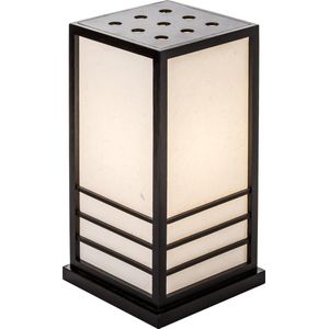 Fine Asianliving Japanse Tafellamp Shoji Rijstpapier Hout Groot Zwart - Miyazaki B22xD22xH40cm