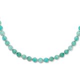 Collier amazoniet en ringetjes 6,0 mm 42 + 3 cm