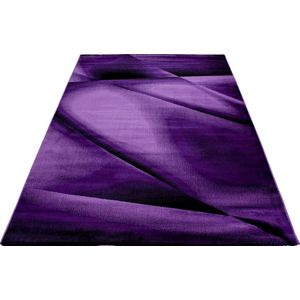 Modern laagpolig vloerkleed Miami - lila - 160x230 cm