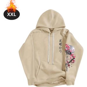 Livano Hoodie Heren - Sweaters - Sweater - Warme Trui - Met Capuchon - Khaki - S