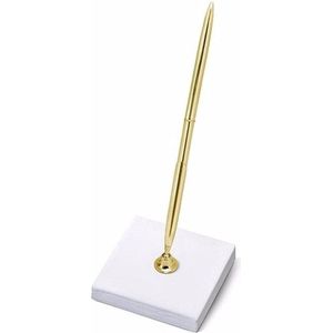 Pennenhouder Luxe - Bruiloft - incl. pen - goud - 8 x 16,5 cm