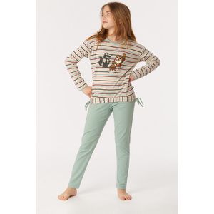 Woody - 222-1-BSL-S/931 - Pyjama - Streep - Uil