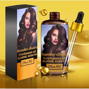 Haarolie trivitamini Amandel&Keratine Konsko chudo