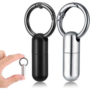 Allecto plus - Pillenhouder voor onderweg - Waterdichte Pillen Case - Geneeskunde Organizer - Draagbare Pillencontainer - Reizen & Outdoor - Sleutelhanger - Compact formaat