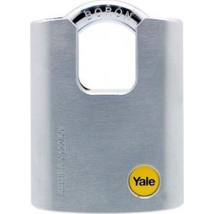 Yale - Hangslot - Chroom - Beschermde Beugel - Y122/50 - Rating 5