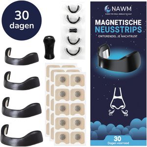 NAWM® Magnetische Neusstrips - 30 paar - Anti Snurk Pleisters - Slaapproblemen - Neusspreider - Beter Slapen - Anti Snurk - 30 dagen voorraad