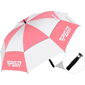 Nivard Moderne Golf Paraplu - Stormparaplu - Opvouwbaar - Windproof - Stormproef - UV Bescherming - Umbrella - Roze