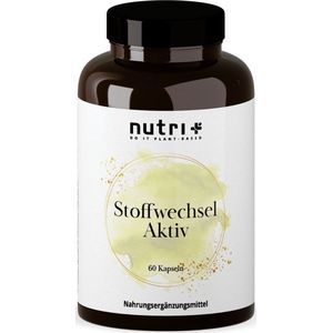 nutri+ Metabolism Active Formula - populair product voor stofwisselingskuren - natuurlijk zonder toevoegingen - ontwikkeld door voedingsdeskundigen - 60 capsules