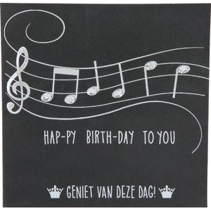 Depesche - Glamour wenskaart met de tekst ""HAP-PY BIRTH-DAY TO YOU! Geniet van ..."" - mot. 032