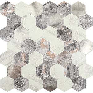 Zelfklevend Mozaiek Hexagon Nature