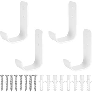 Ibenzoa® Universele set van vier zware wandhaken voor veelzijdige ophangoplossingen in huis en garage
