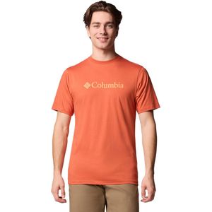 Columbia CSC Basic Logo SS Tee, Mannen, Oranje, T-shirt, maat: XXL