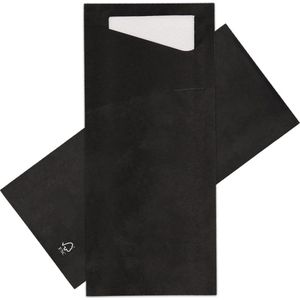 Duni Sacchetto - Papier - 8.5x20cm - zwart - 500 stuks