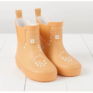 Grass & Air | Kleur Veranderende Kinder Regenlaarzen Kort | Winter | Peach | Maat 27 (UK9)