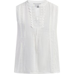 usha - Blusentop - Lichtblauw - A-Model - Met Kant