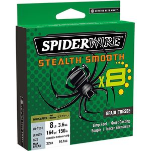 Spiderwire Stealth Smooth 8 gevlochten vislijn - 300 M - Geel 0.11 mm