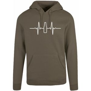 7311 - Hoodie - Heartbeat-Olive-XS