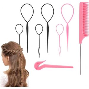Allecto Plus - Complete set haarstyling tools voor dames en meisjes - vlecht- en kapselaccessoires - alle haartypes