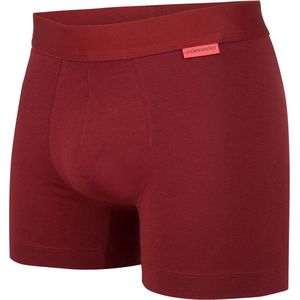 Undiemeister - Boxershort - Boxershort heren - Ondergoed - Onderbroek mannen - Gemaakt van Mellowood - Boxer briefs - Reef Clay (rood) - 1 Stuk - XS