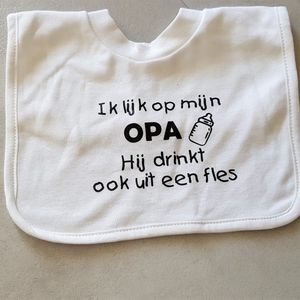 Baby slabbetje cadeau tekst opa zwangerschap bekendmaking aankondiging voor de liefste aanstaande geboorte gaat worden jullie worden eerste vaderdag zwangerschapsaankondiging