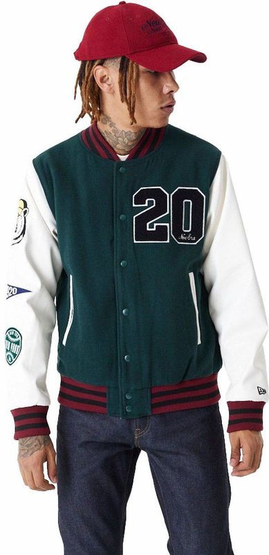 New Era - Lifestyle Varsity Jas - Donkergroen - L