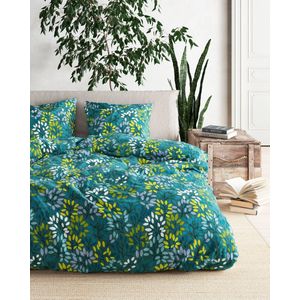 Mistral Home - DEKBEDOVERTREK - recycled katoen renforcé - 140 x 200 cm + 65 x 65 cm - eenpersoons - botanisch - veelkleurig