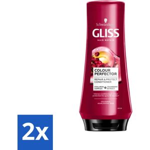 Gliss - Hair Repair - Conditioner voor Kleurbehoud en Glans - 200 ml - Voordeelverpakking - 2 stuks