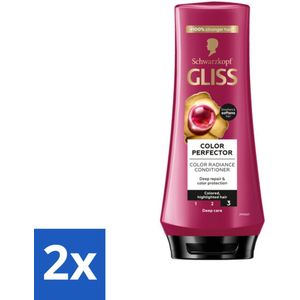 Gliss - Hair Repair - Conditioner voor Kleurbehoud en Glans - 200 ml - Voordeelverpakking - 2 stuks