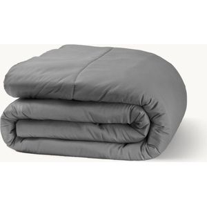 Y-not® - Dekbed zonder Overtrek - Antraciet - Luxe Comfort Dekbed - Warmte-isolerend - Hoge Kwaliteit Materiaal - Duurzaam en Zacht - 30 dagen proefslapen - Hoesloos Dekbed - Bedrukt dekbed zonder Overtrek - Zomer & Winterdekbed - 1 Persoons 140x200