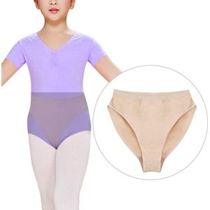 Allecto Premium - Balletdansslips Panty-Dansondergoed 3 Stuks in Beige voor Kinderen en Volwassenen - Maat M - Comfortabele Danskleding