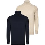 Felix Hardy - Colturi - Trui 2 Pack - Beige - 100% Katoen Heren
