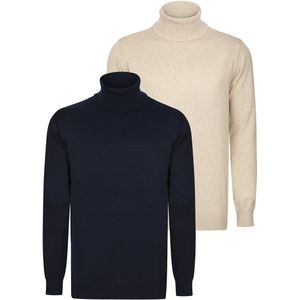 Felix Hardy - Colturi - Trui 2 Pack - Beige - 100% Katoen Heren