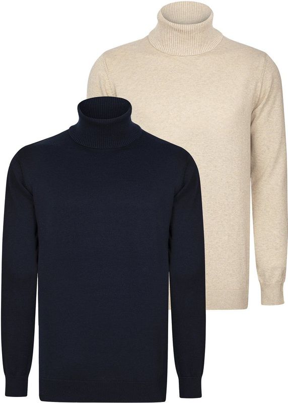 Felix Hardy - Colturi - Trui 2 Pack - Beige - 100% Katoen Heren