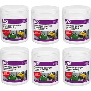 HG Textiel Tegen Nare Geurtjes In Sportkleding - 6 X 500 Gram - Voordeelverpakking
