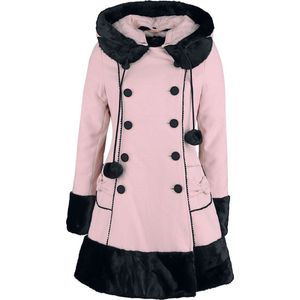 Hell Bunny Sarah Jane Coat Winterjas lichtroze XXL