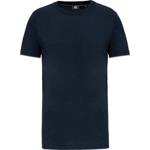 T-shirt Heren S WK. Designed To Work Ronde hals Korte mouw Navy / Silver 65% Polyester, 35% Katoen