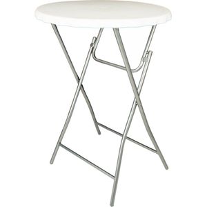 V-part - Statafel 3-delig- Wit - ∅80cm - inklapbaar - partytafel - bartafel