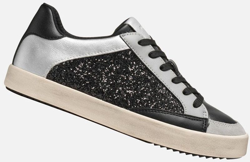 Blomiee - Sneakers - Zwart - Leerachtige Stof - Vetersluiting