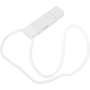 Compact en Draagbaar MP3-speler met Verliesvrij Geluid - Ondersteuning voor Muziekspelers tot 64 GB - Lange Levensduur Batterij - Reizen Oortelefoon Inbegrepen - Wit .