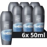 Dove Men+Care Advanced Clean Comfort Anti-Transpirant Deodorant Roller - 6 x 50 ml - Voordeelverpakking
