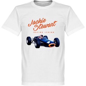 Jackie Stewart Monaco T-Shirt - Wit - S