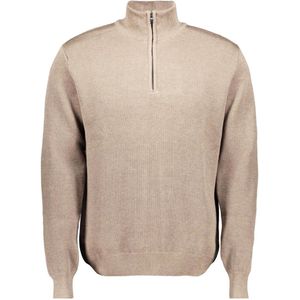 Ballin Trui Half Zip Knit 5201 Off White Mannen Maat - S