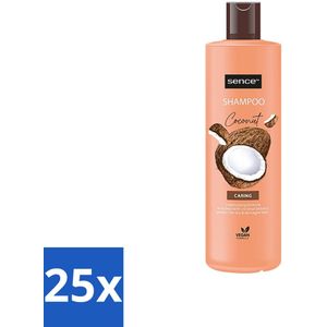 25 x Sence - Coconut - Shampoo - Verzorgend - 400 ml - Voordeelverpakking - Sence Coconut Shampoo - Kokos Shampoo - Droog Haar Shampoo - Beschadigd Haar Shampoo - Gezond Haar