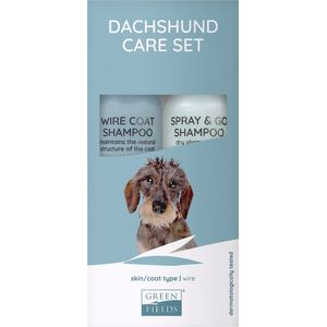 Vacht Verzorgingsset voor Teckel / Dachshund - Greenfields Shampoo en Spray voor Gezonde en Zachte Vacht