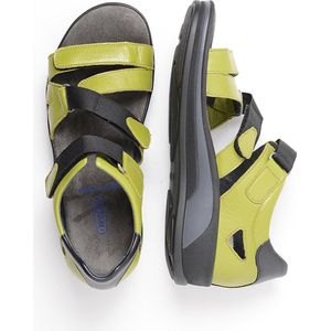 Wolky Sandalen Desh olijfgroen leer