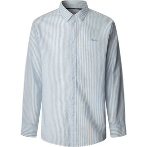 Pepe Jeans - PM309028 Armando - Overhemd - Blauw - Lange Mouwen - Casual