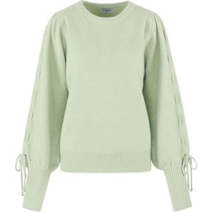 Fluresk Trui Scottie Knit Sweater 25wlf06 761 Matcha Green Dames Maat - W34