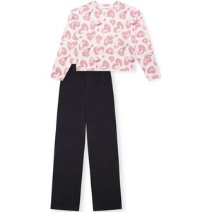 Schiesser meisjes pyjamaset, zachtroze 183029, 140