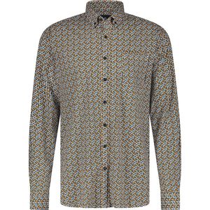 BlueFields Overhemd Poplin Overhemd Met Grafische Print 21434020 1155 Mannen Maat - XL