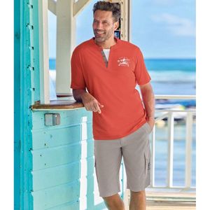 ATLAS FOR MEN - Cargobermuda van licht canvas - Heren - Verkrijgbaar in grote maten - W36